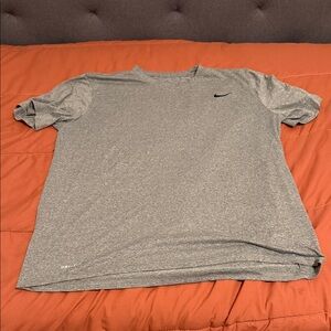 Nike Men's Gray Heather Dri-FIT Short Sleeve Tee